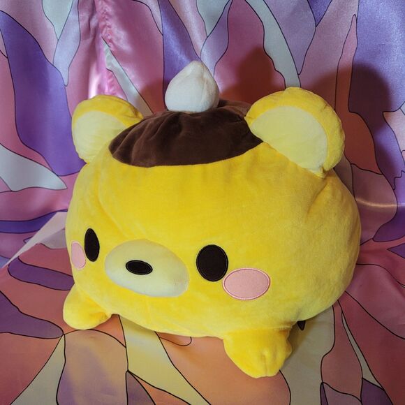 Kawaii Pudding Bear Mochi Plush 14" Bears Squishy Toy Children's Gift Plushie - Picture 1 of 11